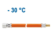 Wąż ciśnieniowy średniego ciśnienia 10 bar, G 1/4 LH-ÜM x STN, 1500 mm