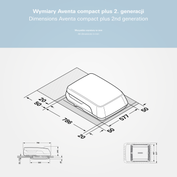 Aventa Compact Plus II Gen. ext. unit, biała
